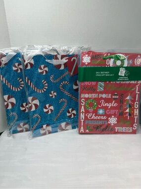 LOT Of New Christmas Holiday Gift Bags Quantity 28